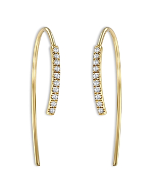 Zoë Chicco 14k Yellow Gold Diamond Pave Threader Earrings
