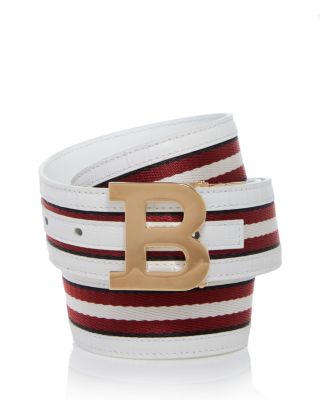 Bally Men s Logo Buckle Reversible Striped Belt Bloomingdale s