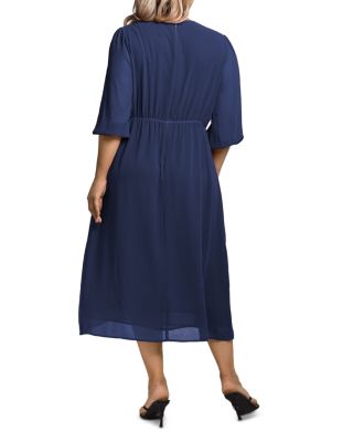 Kenna Tie Front Midi Dress