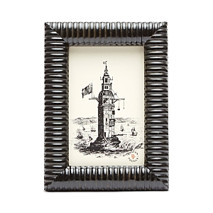 Pigeon & Poodle Metz Lacquered Resin Frame, 4 X 6 In Black