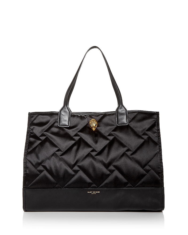 Kurt Geiger London Quilted Shopper Bag in Black at Nordstrom
