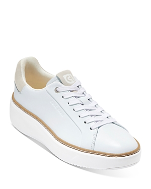 Shop Cole Haan Women's Grandpro Topspin Sneakers In White/dove
