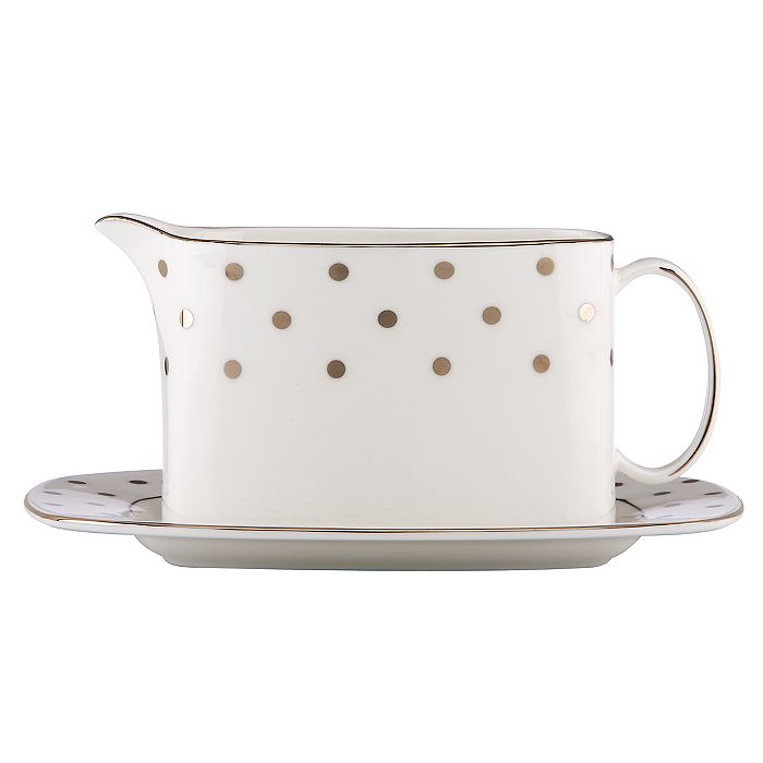 kate spade new york - "Larabee Road" Platinum Gravy Boat & Saucer