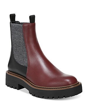 Sam Edelman Women's Laguna Waterproof Pull On Booties In Deep Bordeaux/ Black