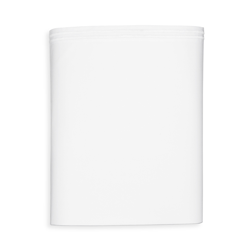 Hudson Park Collection Hudson Park Italian Percale Stitch Extra Deep Flat Sheet, King - Exclusive In White