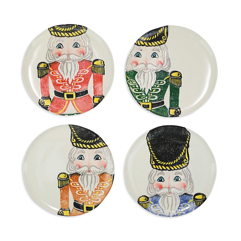 Vietri Nutcrackers Assorted Dinner Plates, Set Of 4 In Multi