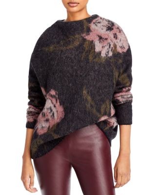 Vince - Rose Jacquard Funnel Neck Sweater