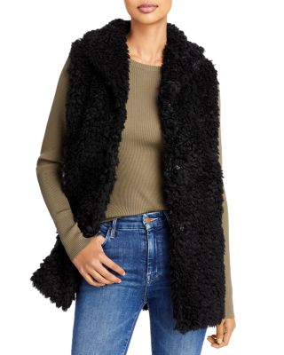 echo faux fur vest
