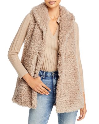 echo faux fur vest