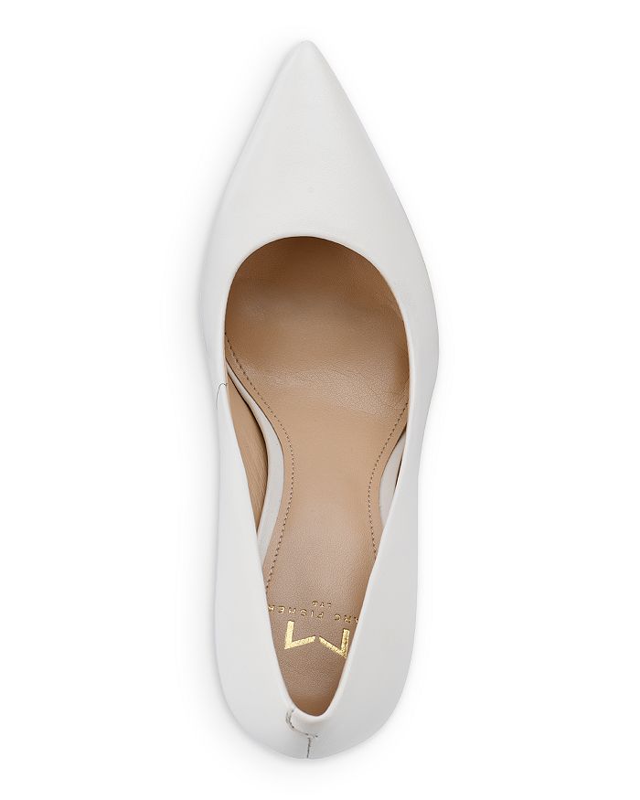 Shop Marc Fisher Ltd Women's Sassie Pointed Toe Pumps In Ivory