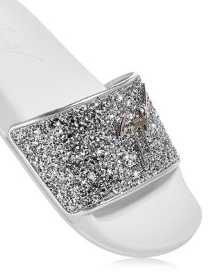 GIUSEPPE ZANOTTI Men\'s Sierra Glitter Pool Slide Giuseppe Zanotti | Shoes | Giuseppe Zanotti Mens Sierra  main image 3