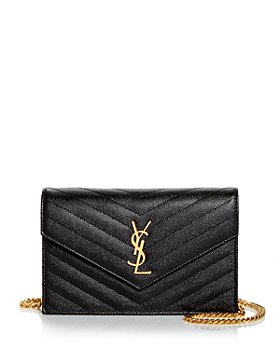 Saint Laurent - Envelope Quilted Leather Chain Wallet