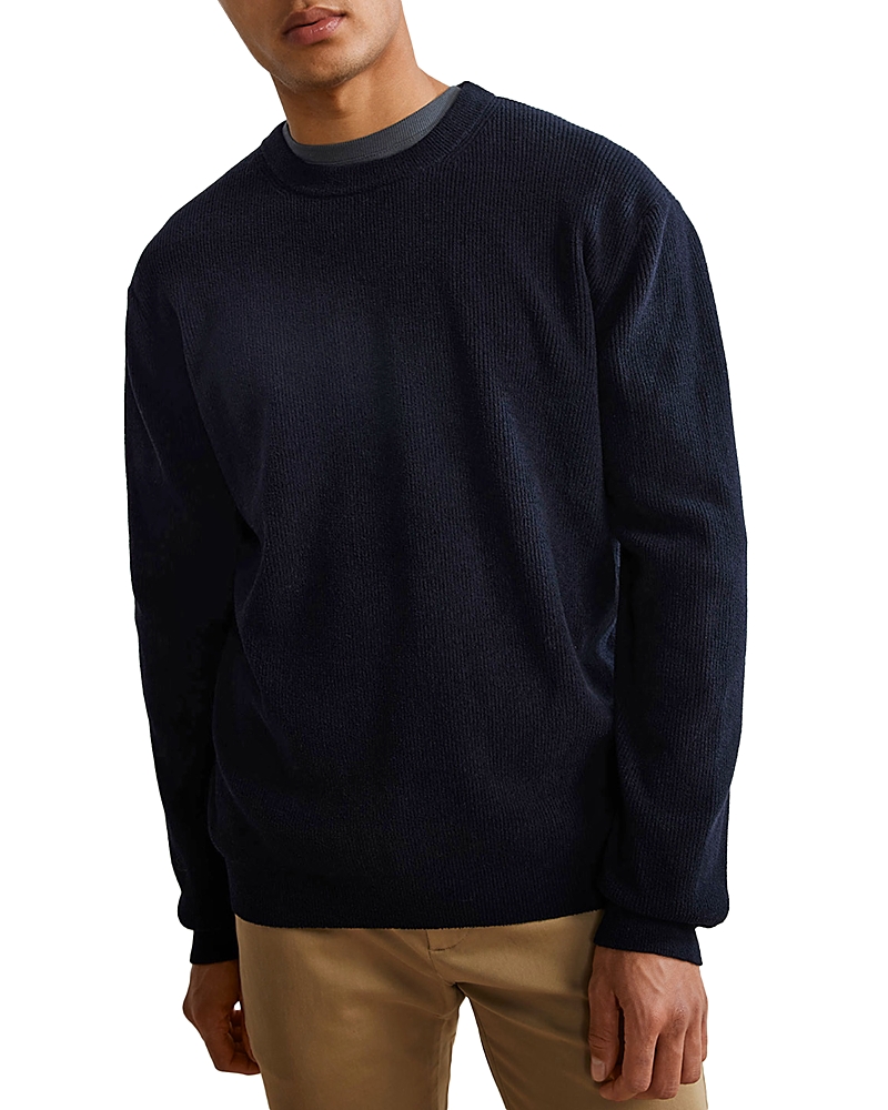 Nn07 Danny Ribbed Sweater In Navy Blue