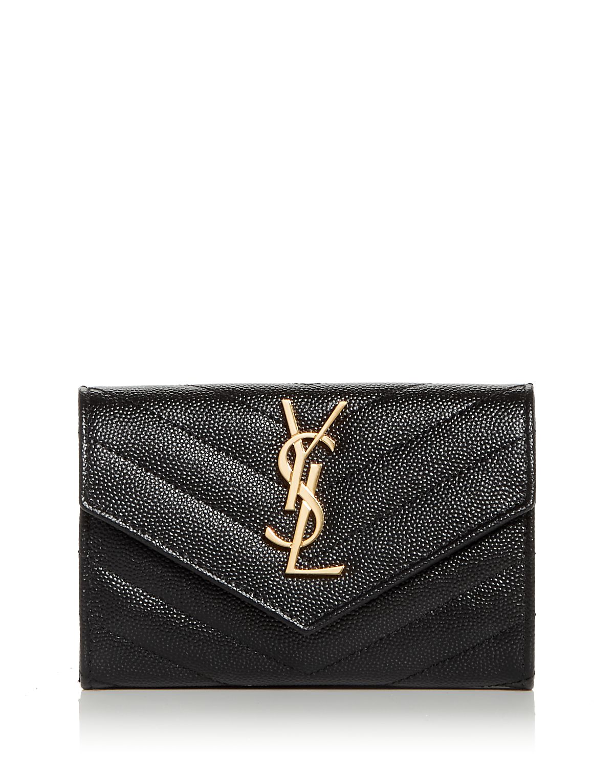 Saint Laurent Cassandre Matelasse Small Envelope Wallet