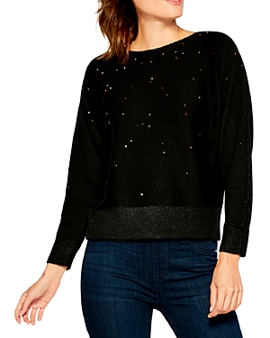 NIC AND ZOE NIC+ZOE FALLING STARS KIMONO SLEEVE SWEATER,H211180
