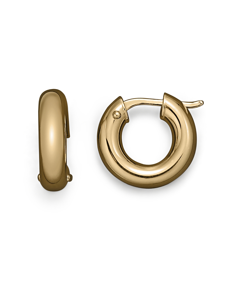 Roberto Coin 18k Yellow Gold Hoop Earrings In Gold