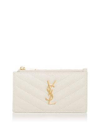 saint laurent monogram quilted leather credit card case