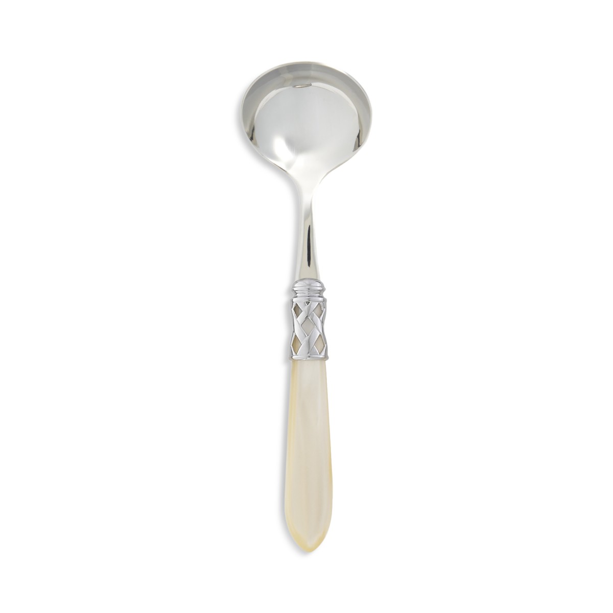 Vietri Aladdin Brilliant Sauce Ladle in Brilliant Ivory
