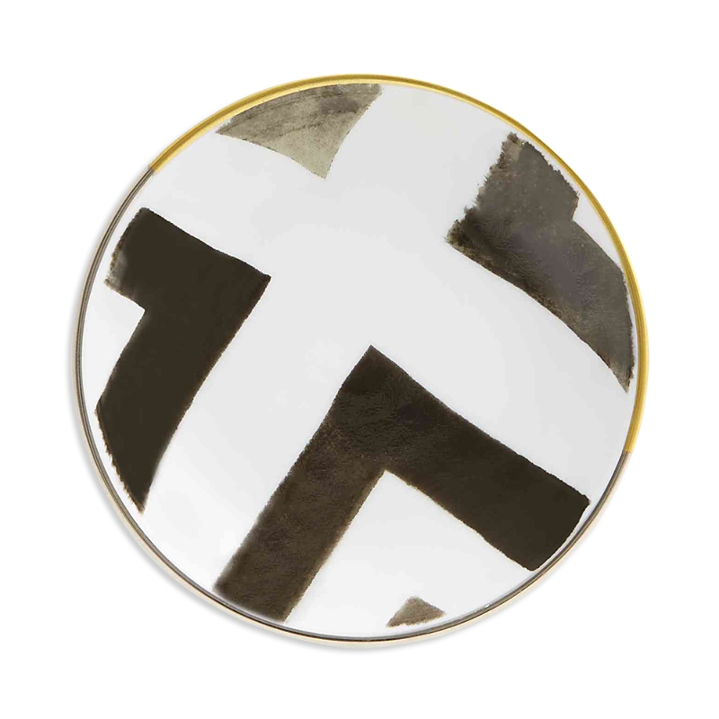 Vista Alegre Sol Y Sombra By Christian Lacroix Butter Plate In Black/white