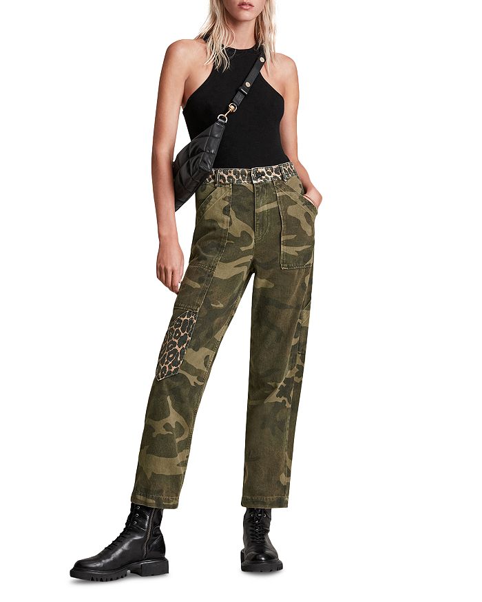 ALLSAINTS Dessa Mixed Print Pants Bloomingdale's