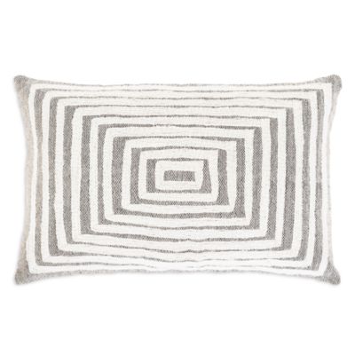 Surya Izie Rectangles Lumbar Pillow, 14 x 22