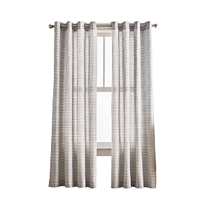 Peri Home Cargo Stripe 95 X 50 Grommet Window Panel, Pair In Silver