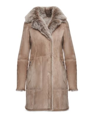 Gypsie Toscana Trimmed Reversible Shearling Coat