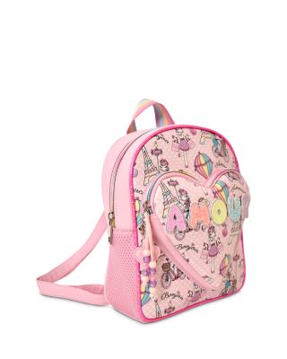 Miss Gwen\'s OMG Accessories Pink Floral Heart Love Backpack Miss Gwen main image 2