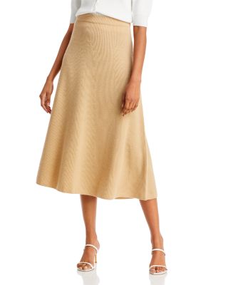 vince ribbed skirt