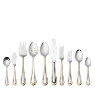 Mikasa Regent Bead Gold 65 Piece Flatware Set | Bloomingdale's Home Dining & Entertaining