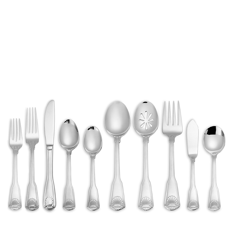 Towle London Shell 45 Piece Flatware Set In Silver