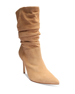 Schutz Women's Ashlee Pointed Toe Scrunched High Heel Boots
