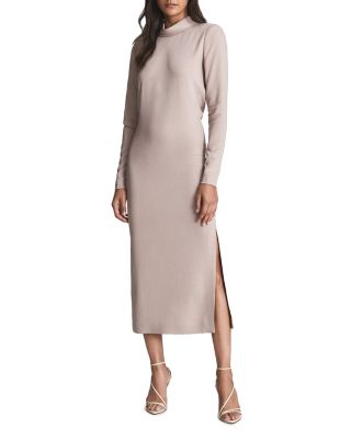 significant other atlas long-sleeve cutout midi dress Significant Other Lara Long-Sleeve Side-Cutout Dress