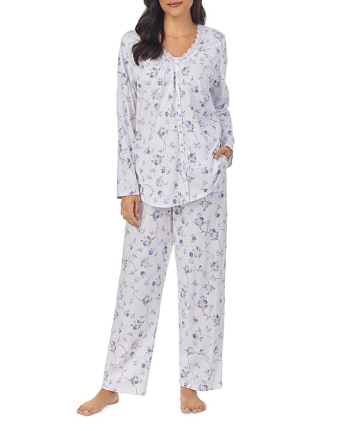 Eileen West Printed Cotton Jersey Pajama Set