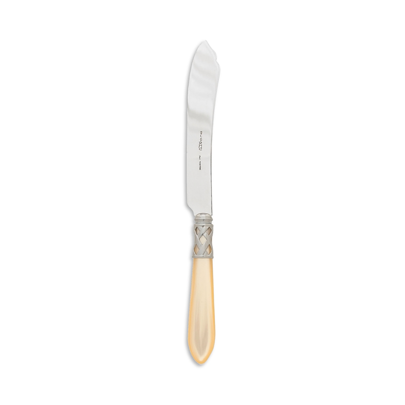 Vietri Aladdin Antique Cake Knife In Antique Ivory