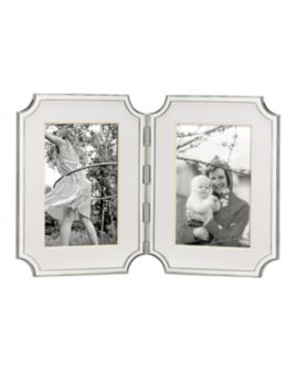 kate spade new york - Sullivan Street Hinged Double Silverplated Frame, 4" x 6"