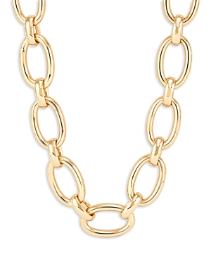 Alberto Amati 14K Yellow Gold Large Oval Link Statement Necklace, 17.75