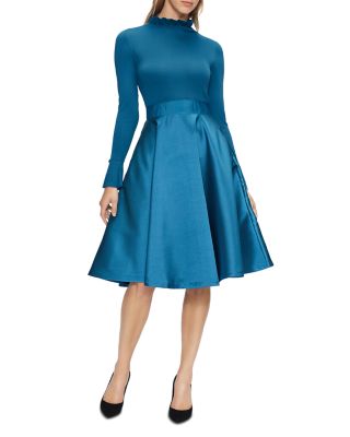 frill neck full skirt dress ted baker