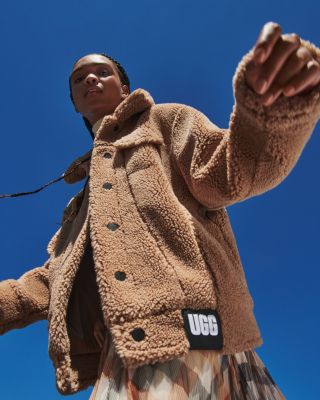 暖か もこもこ【UGG】トラッカージャケット Frankie UGG® Frankie Sherpa Trucker Jacket | Bloomingdale's