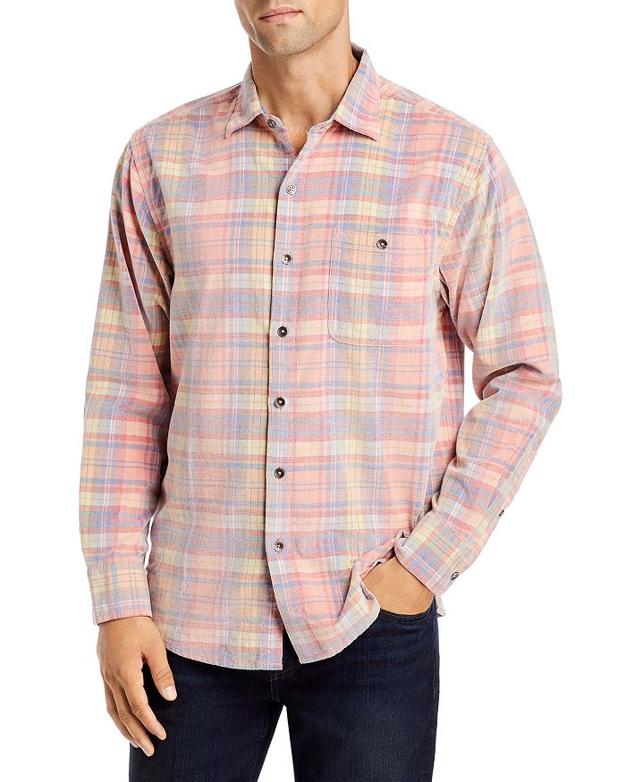 Tommy bahama plaid shirt clearance