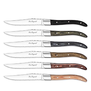 Shop Couzon Lou Laguiole Louis Steak Knife, Set Of 6 In Multi