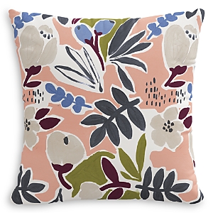 Sparrow & Wren Down Pillow in Floral Peach, 20 x 20