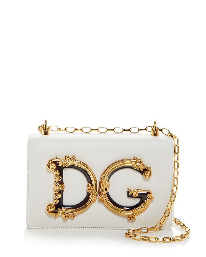 DG Girls Small Leather Shoulder Bag in Black - Dolce Gabbana