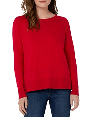 Liverpool Los Angeles Raglan Sleeve Sweater In Bright Red