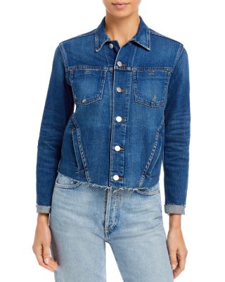 Janelle Slim-Fit Raw Denim Jacket