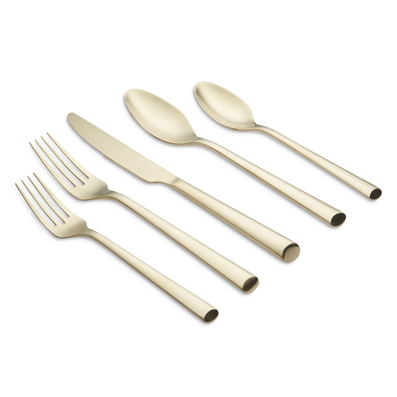 Cambridge Silversmiths Gilda Champagne Satin 20 Piece Flatware Set In Champagne