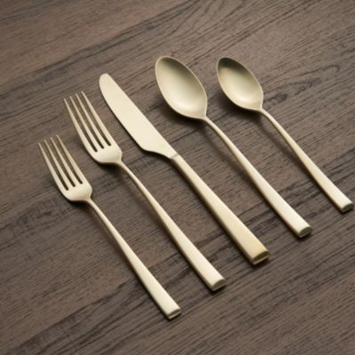 Marlise Champagne Satin 20 Piece Flatware Set 