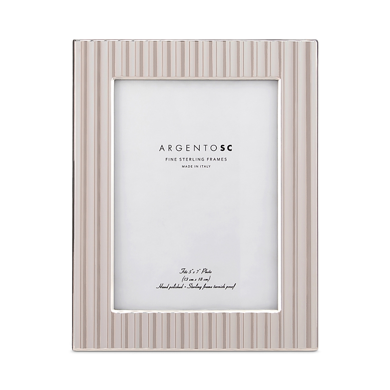 Argento Sc Fluted Sterling Silver Picture Frame, 5 X 7 In Silver