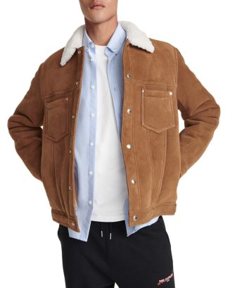 The Kooples Shearling Snap Front Jacket | Bloomingdale's