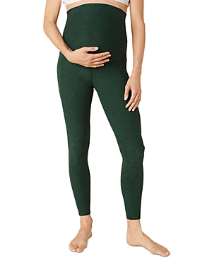 Beyond Yoga Out Of Pocket High Waisted Maternity Leggings In Forest Green
